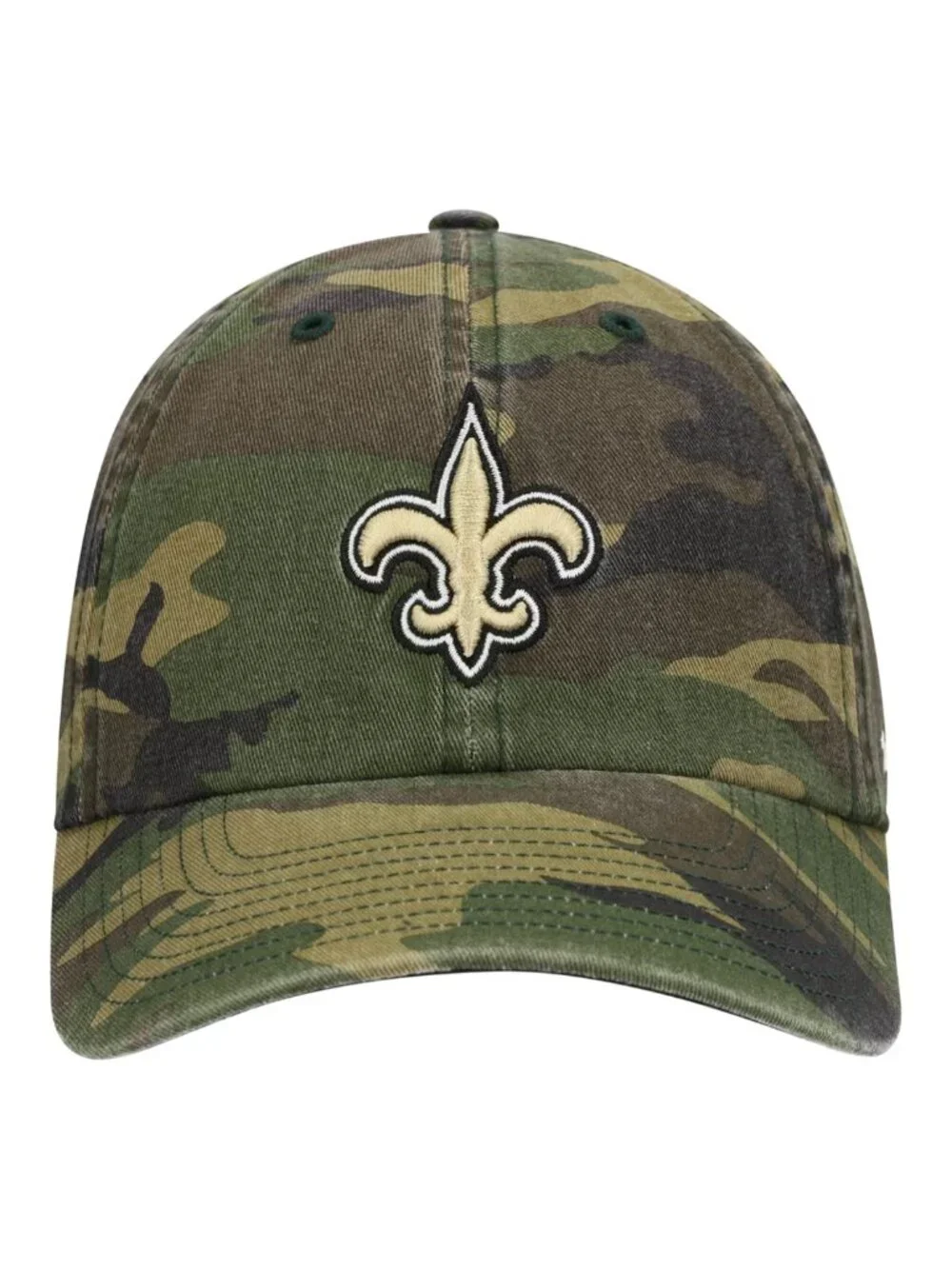 '47 Men's Camo New Orleans Saints Woodland Clean up Adjustable Hat